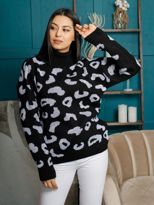 Водолазка Леопард с шерстью 20% - Esenia фото 12