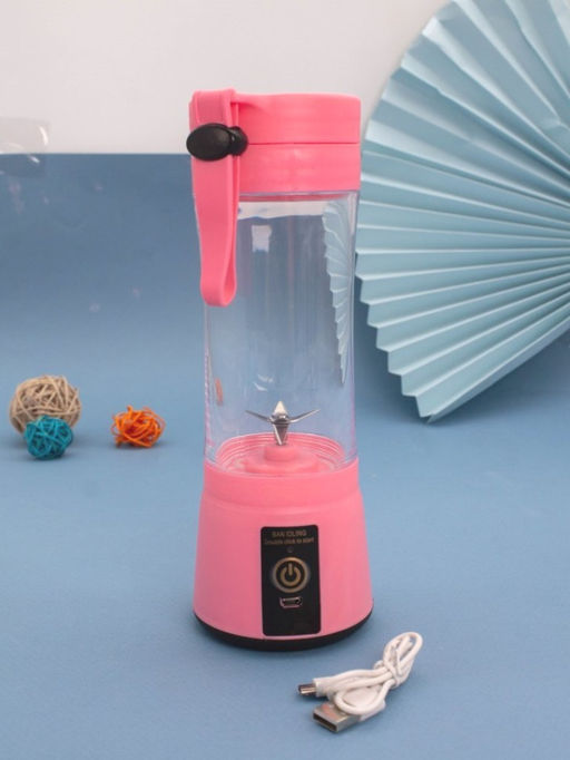 Блендер портативный "Juicy", pink, USB, (24*8 см)