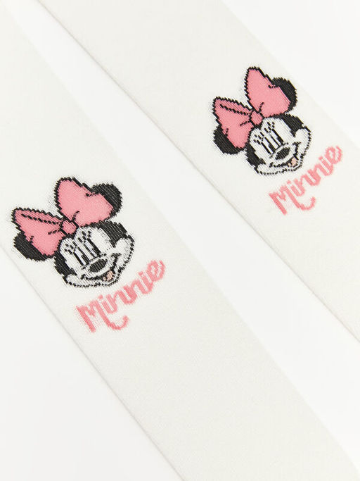 Minnie Mouse Bask?l? K?z Bebek K?lotlu ?orap 2li - Waikiki фото 2