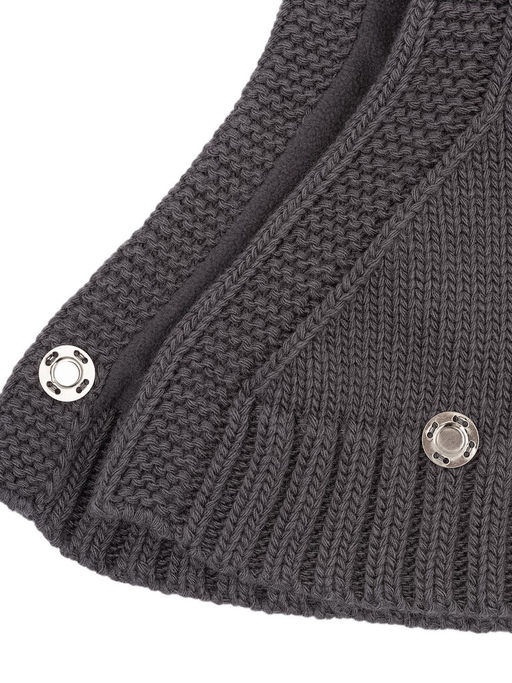 Капор жен. шерсть+акр LB-A53074 graphite