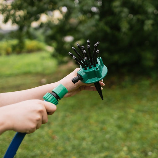 Распылитель-дождеватель, 12 форсунок, под коннектор, пика, пластик, Greengo  фото 4