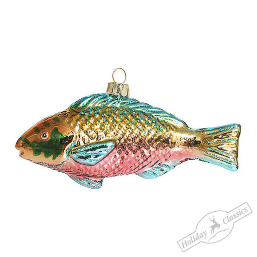 Рыбка Радужница бирюзовая (стекло) 12,5х4,5х6,5 см