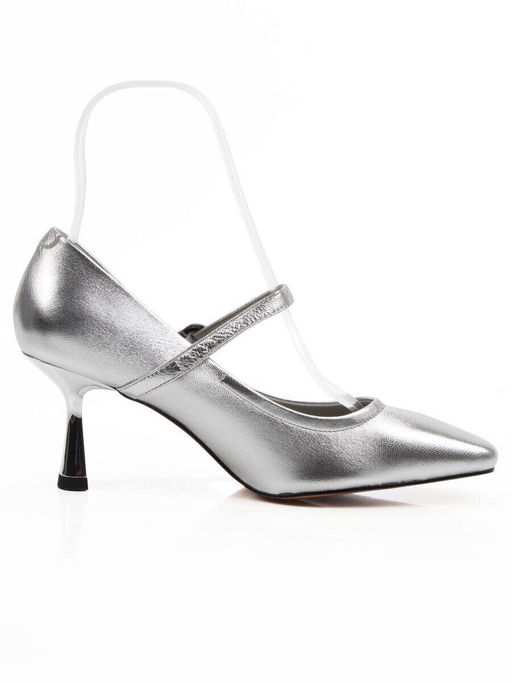06-939A-841C GREY/SILVER Туфли женские (натуральная кожа)