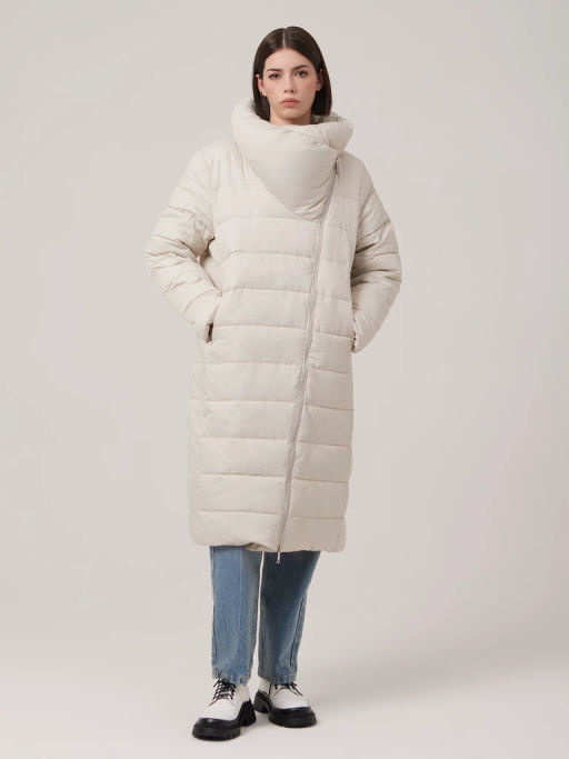 Пальто женское 1241123004 beige - Eleganzza фото 2