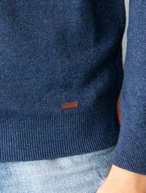 VILATTE / Джемпер двуслойной вязки из мягкой пряжи с хлопком  фото 4