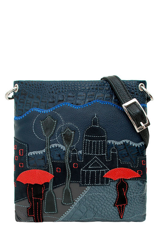 Сумка с аппликацией ДС-144-62 черный