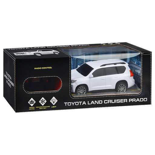 Машина Toyota Prado 19 см, (свет, р/у) белый