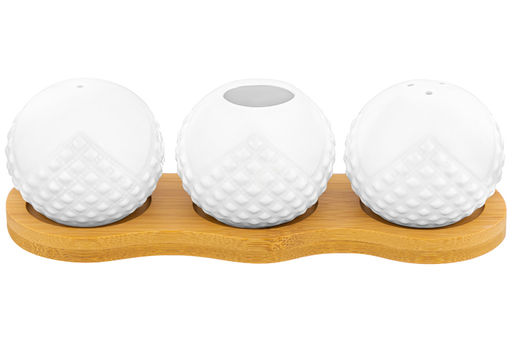 Вазочка под зубочистки + набор для специй 2 пр. 19,5*7*6 см 75 мл Ромбики на деревянной подставке - Elan gallery фото 21