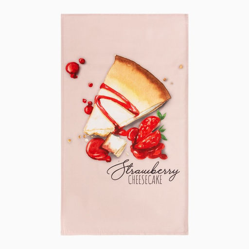 Набор подарочный Strawberry: полотенце, варежка-прихватка, кисть, лопатка, венчик - Этель фото 2
