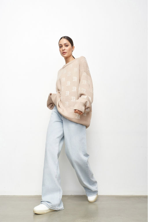 Джемпер Cotton Jacquard Beige - Erist store фото 3