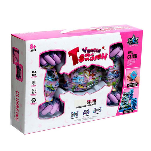 Машинка-перевёртыш HYPER SKIDDING, с управлением жестами, цвет розовый - Simaland фото 10