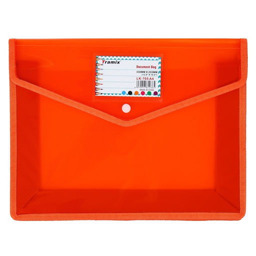 Папка-конверт на кнопке А4, 500 мкр, с расширением, горизонтальная, карман для визиток, МИКС - Simaland фото 5