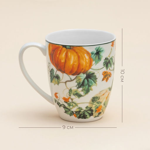 Кружка SL Home Фете дэ ла мойсон, 400 мл, 9×10 см, фарфор, белая