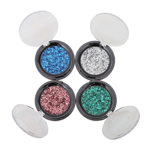 FARRES / Тени -1231-07 для век "Glitter" тон БЕЛЫЙ крупные блёстки. (6)