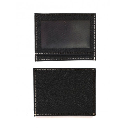 Обложка пропуск/карточка/проездной Croco-В-223 натуральная кожа черный флотер (40/1) 264651