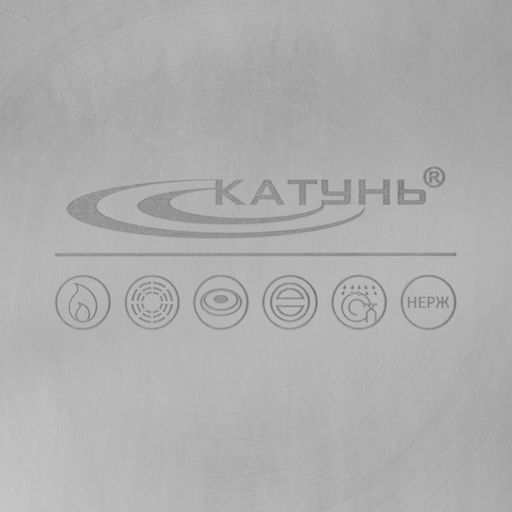 Котёл Катунь «Общепит», 40 л, d=40 см, h=35 см, с крышкой, нержавеющая сталь, хромированная