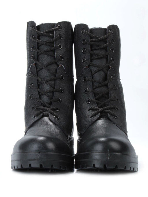 05-9006 BLACK Ботинки зимние мужские (искусственная кожа, искусственный мех)