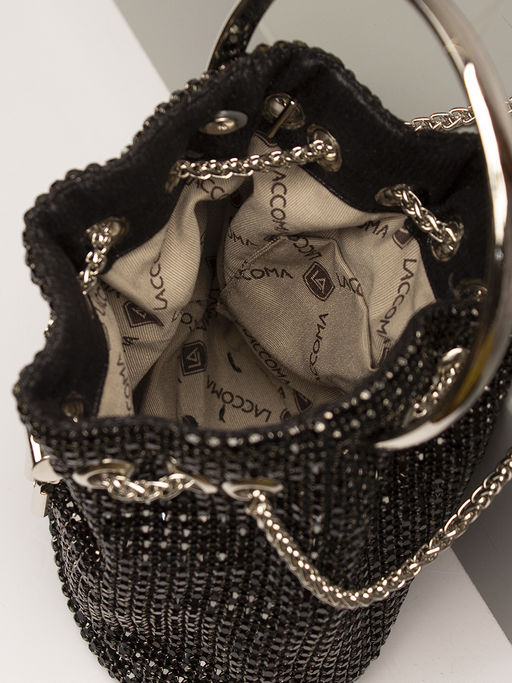 LACCOMA сумка ST164-черный стразы