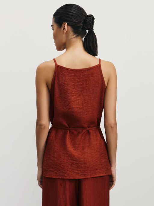 Топ из вискозы на завязках / Zarina  фото 5