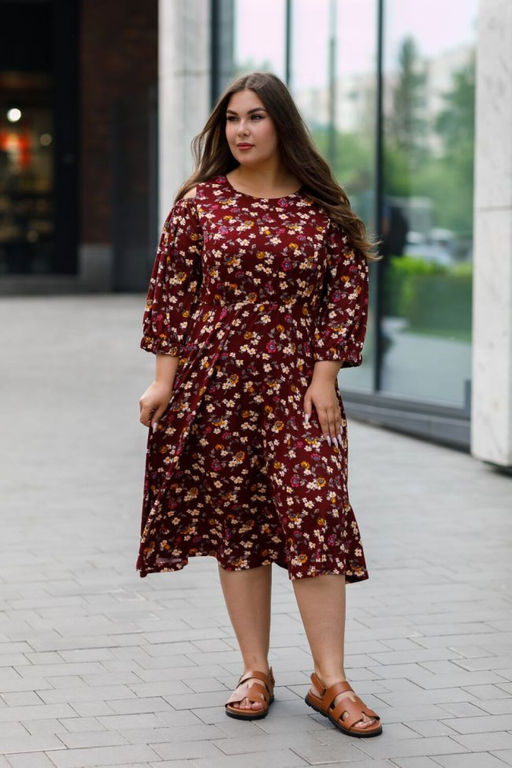 Платье Luxury Moda 1413 бордовый