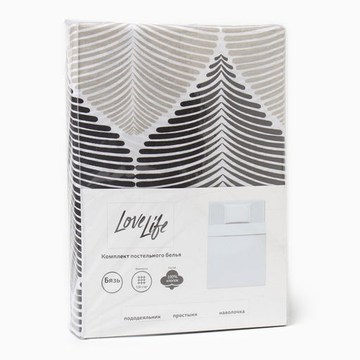 КПБ LoveLife 1.5 сп Инверсия 147*210,150*215,70*70 -1 шт,100% хлопок,бязь 120 г/м2  фото 5