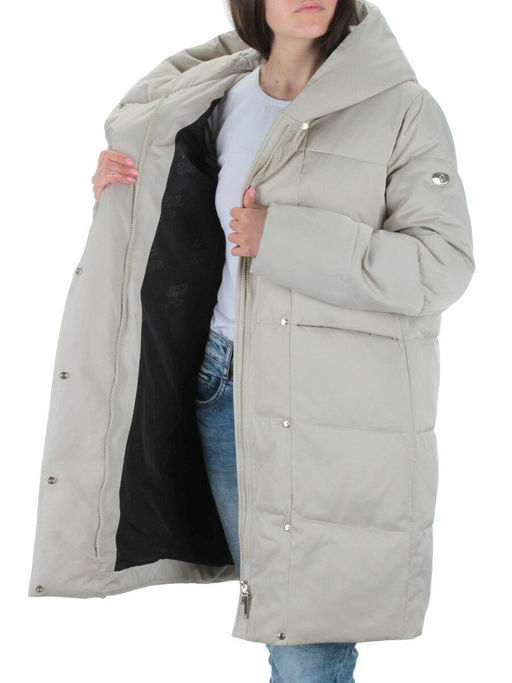 22368 BEIGE Куртка зимняя женская (200 гр. холлофайбера) - Fashion фото 7