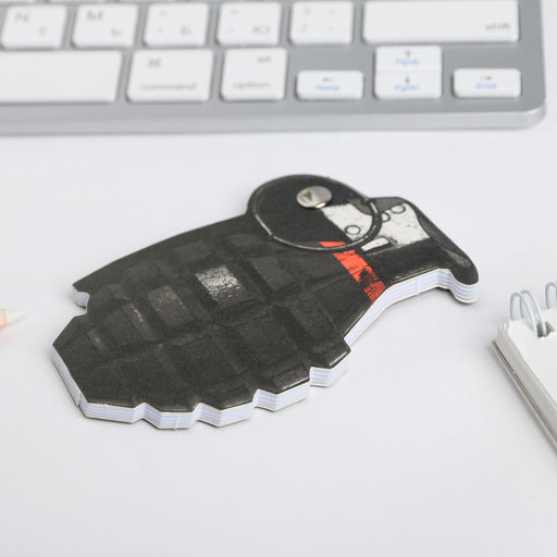 Подарочный набор, блокнот 32 листа и ручка-граната 23 февраля: Настоящему герою - Artfox фото 5