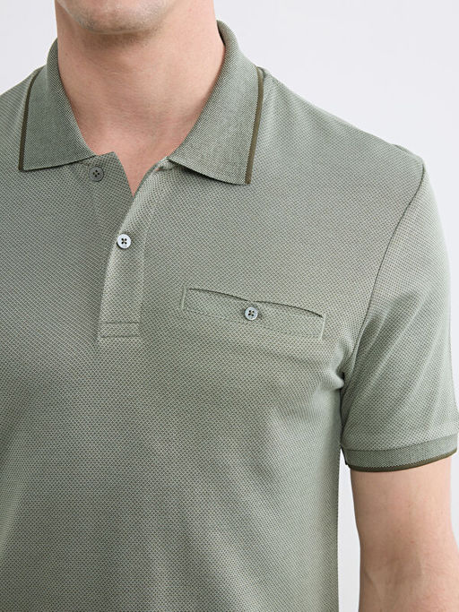 Polo Yaka Erkek Dokulu Ti??rt