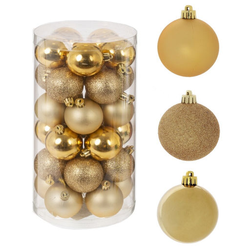 Набор из 30шт Украшение новогоднее "Шар", D 5 см, L13,5 W13,5 H26 см