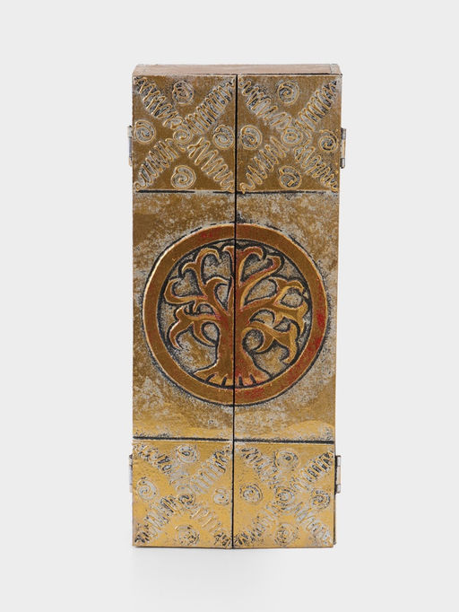 Ключница «Древо», 6 крючков, 14×7×32 см, МДФ, золотистая