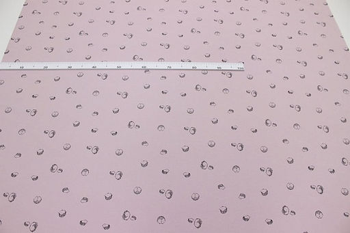 Теплый хлопок Колючие друзья цв.бл.розово-сиреневый, ш.1.5м, хлопок-100%, 160гр/м.кв - Купава фото 5