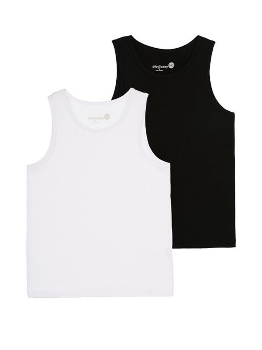Майка PlayToday HOME для мальчика набор 2 шт из хлопка с эластаном комбинированная  фото 7
