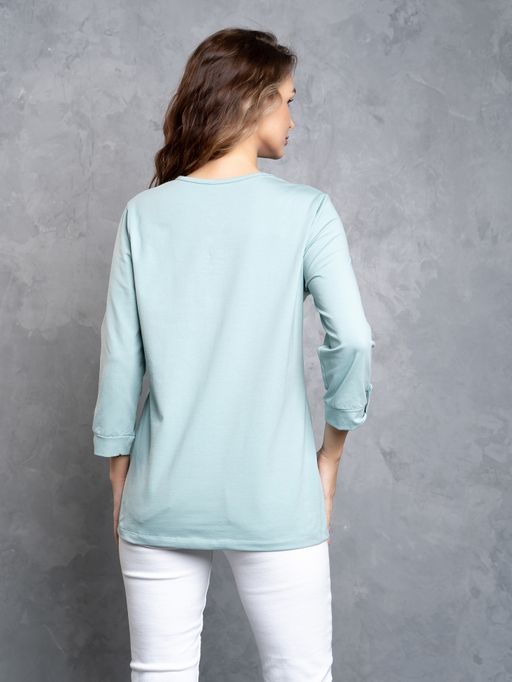 Джемпер хлопок 95%, лайкра 5%,фисташковый - Binita фото 7