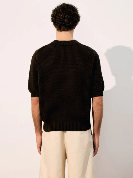 Джемпер поло фактурной вязки ZR2605043301-27 / Zarina