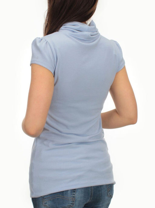 879 LT. BLUE Кофта женская (95% хлопок, 5% эластан)