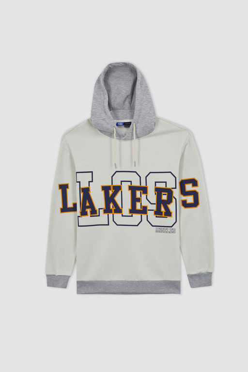DeFactoFit Толстовка свободного покроя с капюшоном NBA Los Angeles Lakers  фото 5