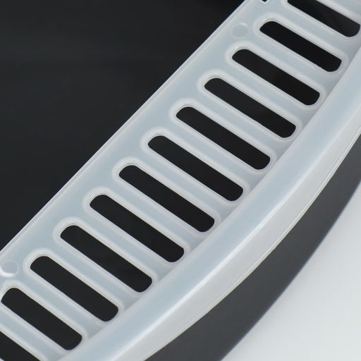 Туалет с бортом, 50×35×18 см, пластик, чёрный