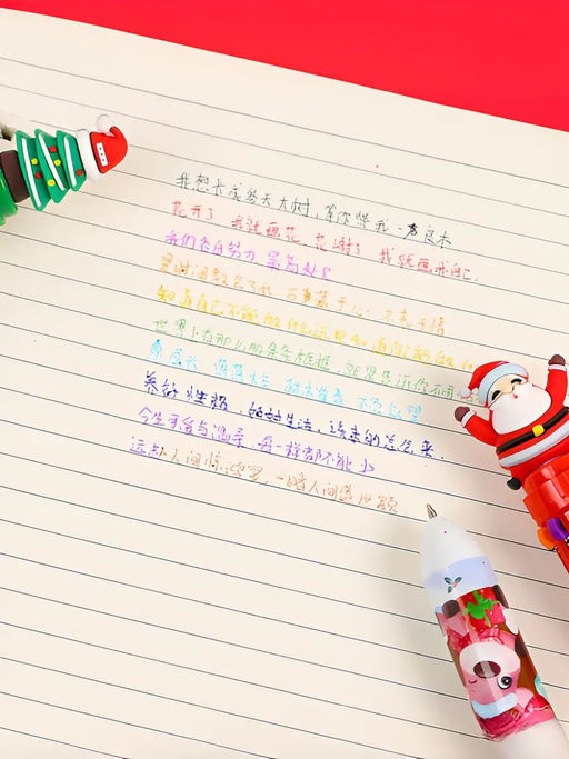 Рождественские шариковые ручки 10в1 - 1000 деталей фото 5