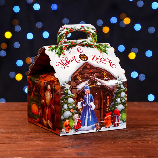 Цена за 10 шт. Подарочная коробка Лесная Сказка 12 х 12 х 16,8 см - Simaland фото 5