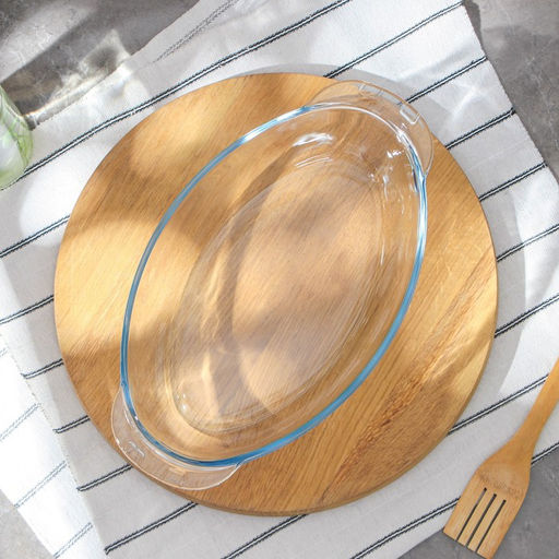 Утятница Paşabahçe Borcam, 2 л, с крышкой-формой, жаропрочное стекло, прозрачная