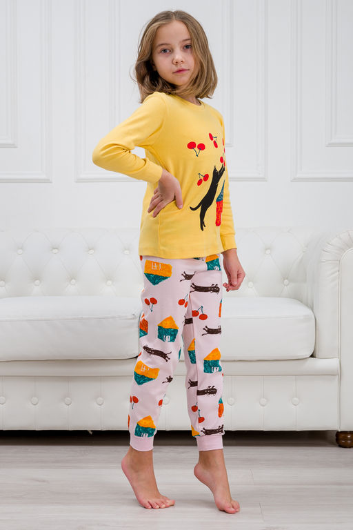Пижама детская из интерлока Улыбка кот игрун - Амадэль фото 9