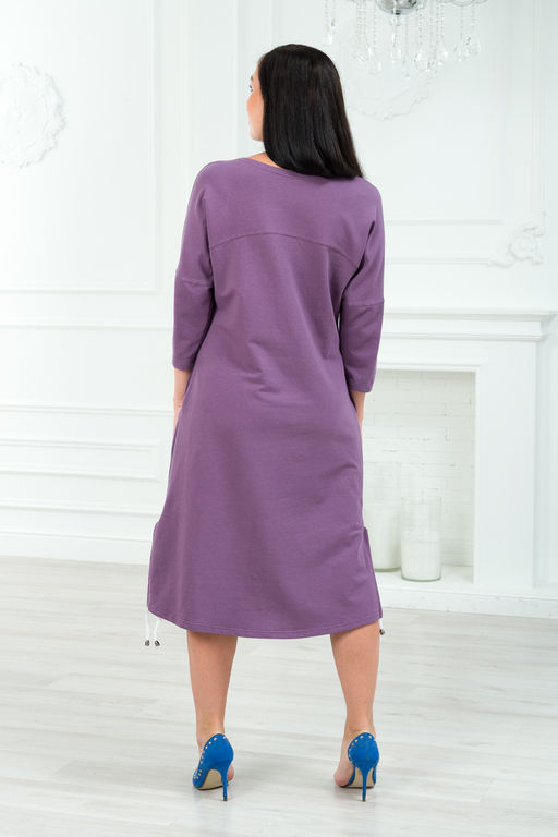 Платье женское из футера My life черничный