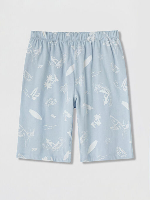Bask?l? Erkek ?ocuk Pijama ?ort