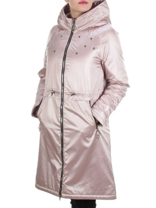 F03 PINK Куртка демисезонная женская (100 гр. синтепон) - Фабричный китай фото 3