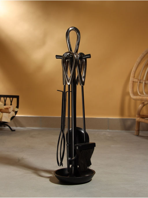 Каминный набор Уголёк сталь, 4 предмета, 17х17х63 см - Simaland фото 3