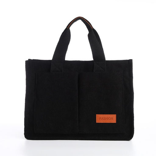 Сумка молодёжная на молнии, цвет чёрный - Simaland фото 5