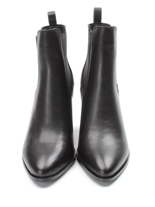 01-PCT168-1 BLACK Ботинки Челси демисезонные женские (натуральная кожа, байка) - Фабричный китай фото 11