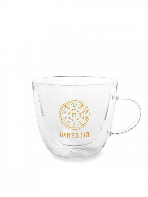 Кружка с двойным стеклом прозрачный боросиликатное стекло