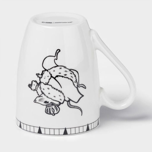 Кружка новогодняя Доляна Волшебная сказка, 330 мл, фарфор, белая