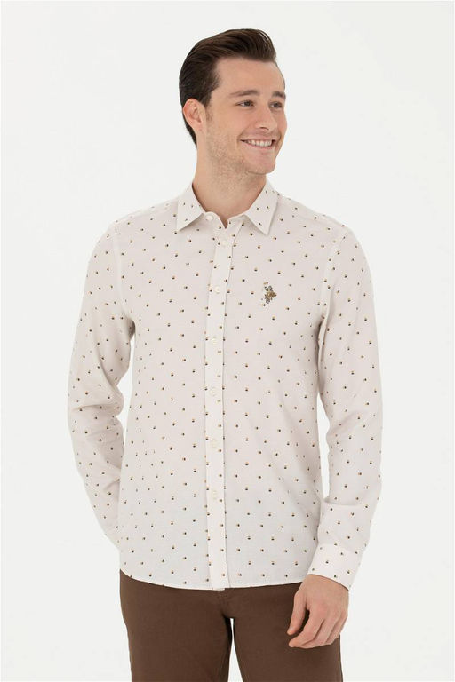 Мужская рубашка с длинным рукавом Stone - U.s. polo assn фото 8